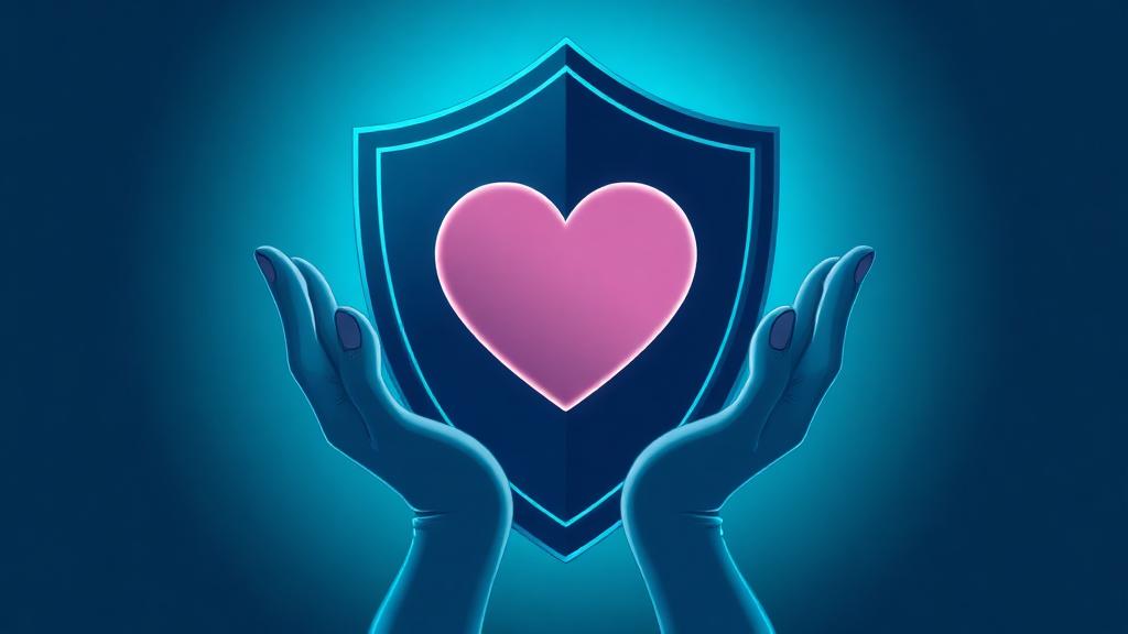 Shield and heart symbolising responsible gambling support at WinPlace UK